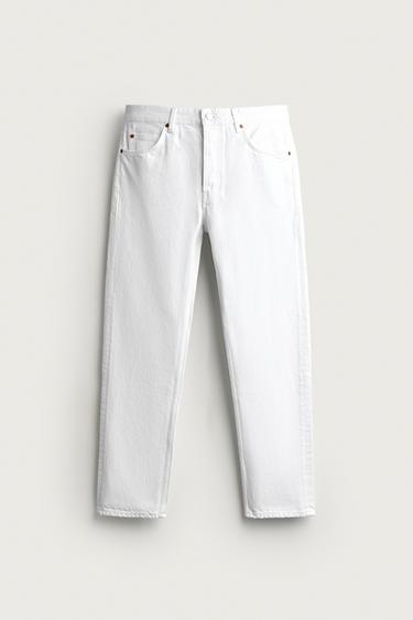 REGULAR FIT JEANS - Oyster-white by Zara