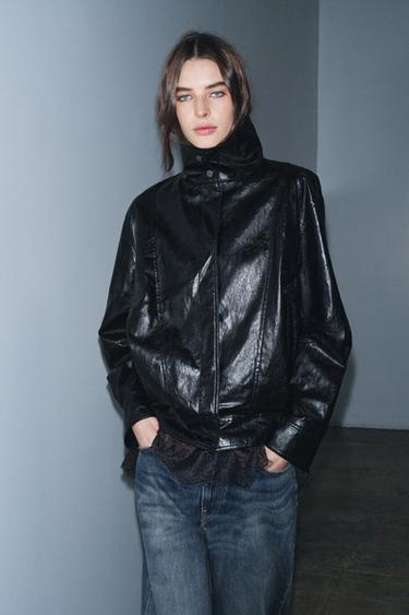 ZW COLLECTION BOMBER JACKET - Black by Zara