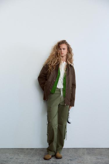 CONTRAST COLLAR JACKET - Brandy by Zara - Image 0