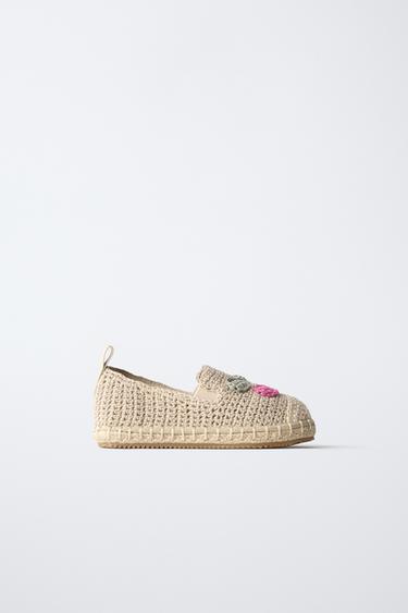 CROCHET JUTE SHOES - Sand Brown by Zara - Image 0