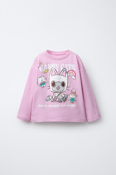 GABY´S DOLLHOUSE ® DREAM WORKS EMBOSSED T-SHIRT - Lilac by Zara