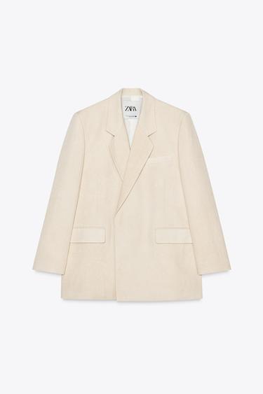 OVERSIZED BLAZER ZW COLLECTION - Sand by Zara