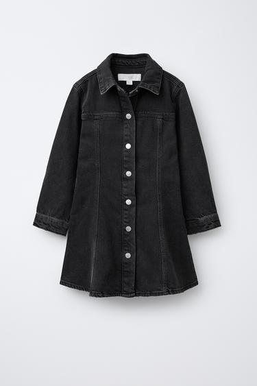 CUT-OUT DENIM DRESS - Black by Zara