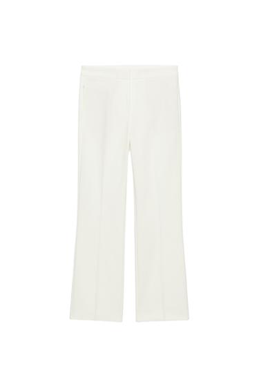MINI FLARE TROUSERS - White by Zara