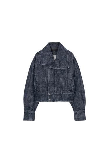 Z1975 CROPPED DENIM JACKET - blue/black by Zara
