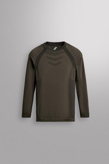FIRST LAYER SKI T-SHIRT - Brown by Zara