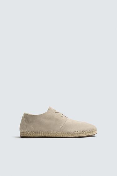 LEATHER SHOES - Ecru White by Zara