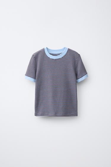 STRIPED T-SHIRT - striped by Zara