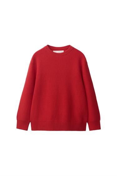 PURL KNIT JUMPER - Mid-red by Zara