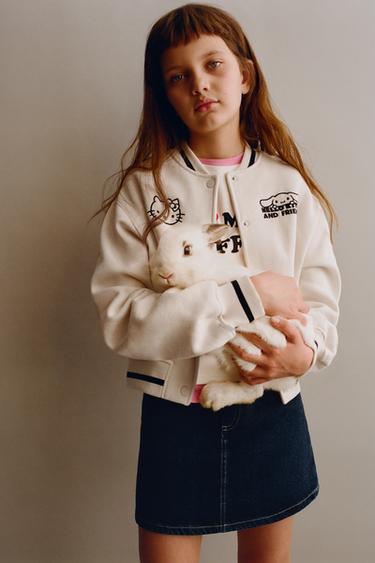 HELLO KITTY © BOMBER JACKET - Ecru by Zara