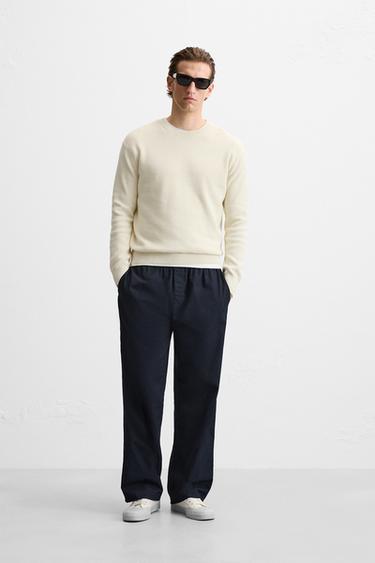 BASIC PURL KNIT SWEATER - Ecru by Zara