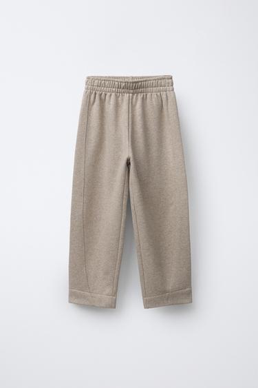 BARREL JOGGING TROUSERS - Sand / Marl by Zara