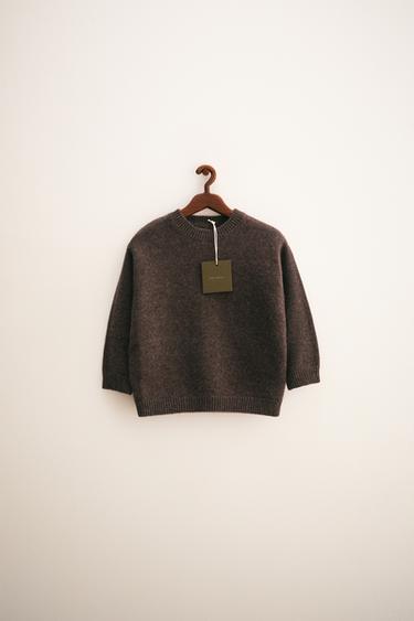 ZARA TIMELESS - CASHMERE KNIT JUMPER - Brown marl by Zara