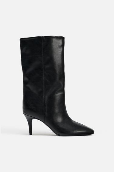 RUCHED BOOTS - Black by Zara