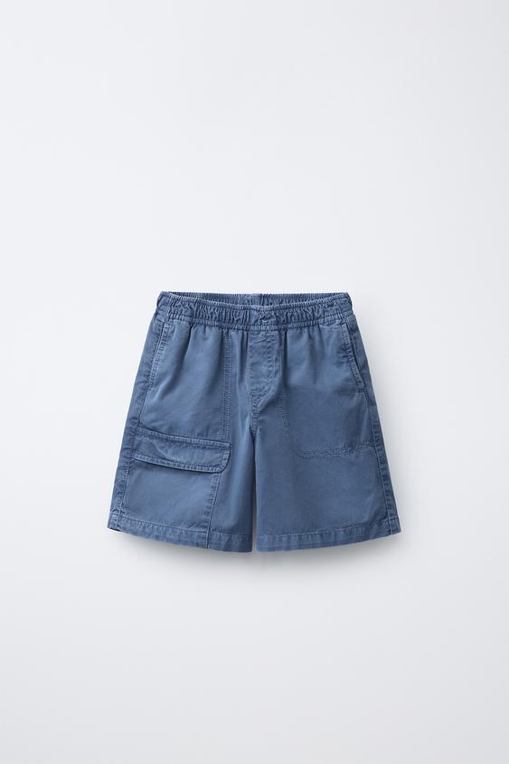 PUKAS SURF CARGO BERMUDA SHORTS - Mid-blue by Zara - Image 0