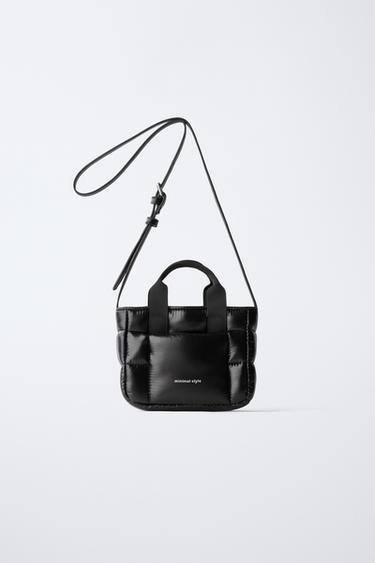 QUILTED CROSSBODY BAG - Black by Zara