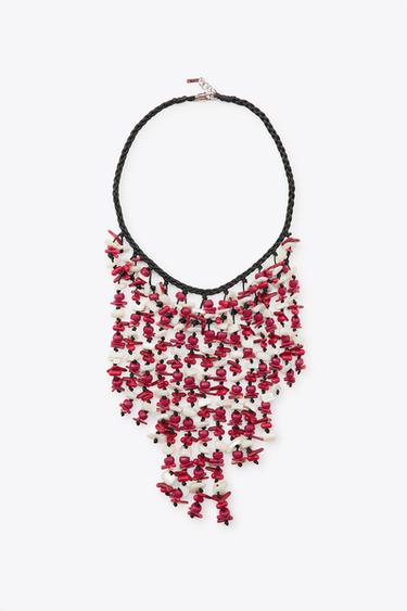 SEASHELL CASCADE NECKLACE - Black by Zara - Image 0