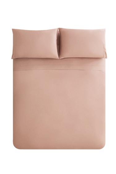 SATEEN DUVET COVER (300 THREAD COUNT) - Pale pink by Zara