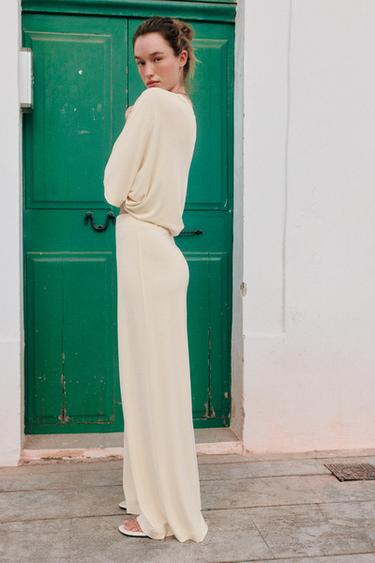 FLOWING PALAZZO TROUSERS - Butter by Zara