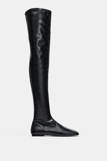 OVER-THE-KNEE BOOTS - Black by Zara