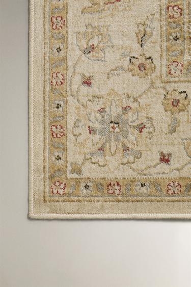 VINTAGE FLORAL RUG - Grey by Zara