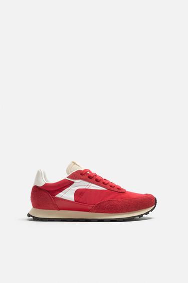 RETRO-STYLE SNEAKERS - Red by Zara
