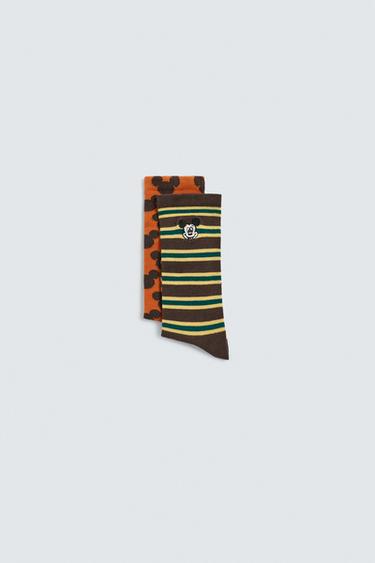 2-PACK OF LONG SOCKS HARRY LAMBERT FOR ZARA X DISNEY - Brown by Zara
