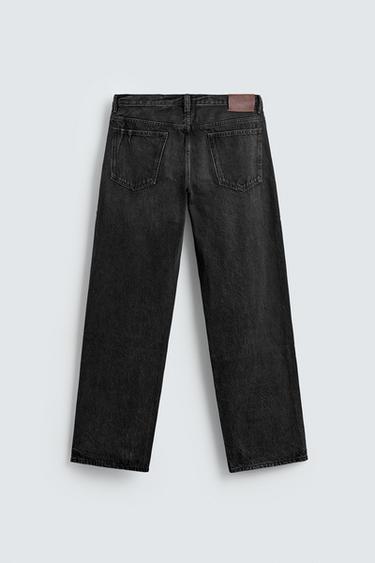 STRAIGHT FIT JEANS - Charcoal by Zara