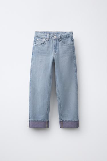 STRAIGHT JEANS - Mid-blue by Zara