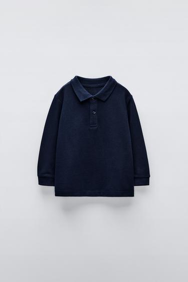 BASIC PIQUÉ POLO SHIRT - Navy blue by Zara