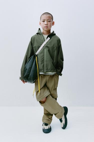 LIGHTWEIGHT WATER-REPELLENT HOODED JACKET - Green by Zara