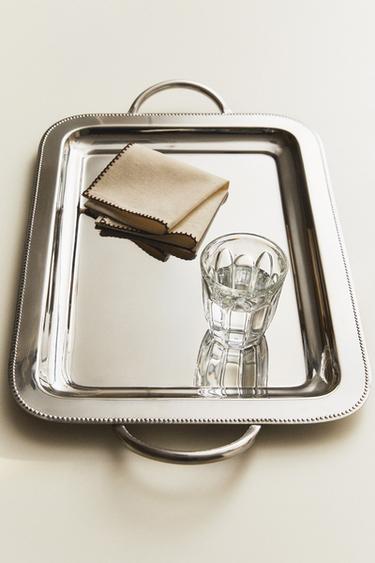 RECTANGULAR STEEL TRAY - Steel by Zara