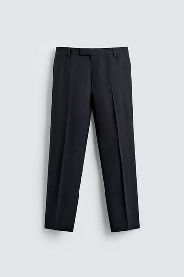 DINNER SUIT TROUSERS - Navy blue by Zara