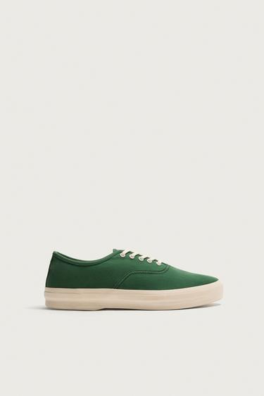 FABRIC TRAINERS - Green by Zara