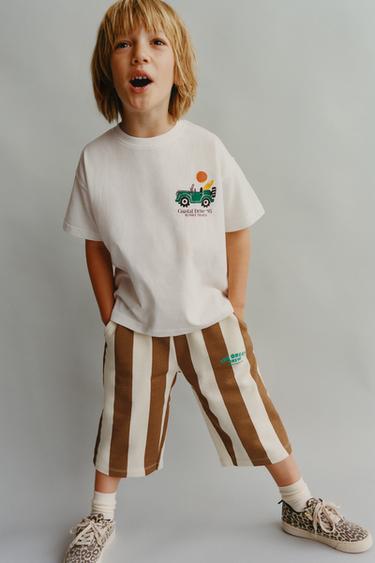 PRINTED T-SHIRT - Ecru by Zara