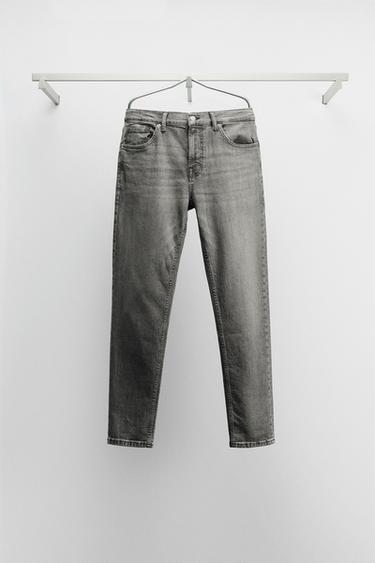 SLIM FIT JEANS - Grey by Zara