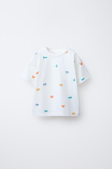 PRINTED T-SHIRT - Ecru by Zara - Image 0