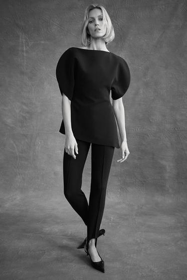 ZW COLLECTION FUSEAU TROUSERS - Black by Zara