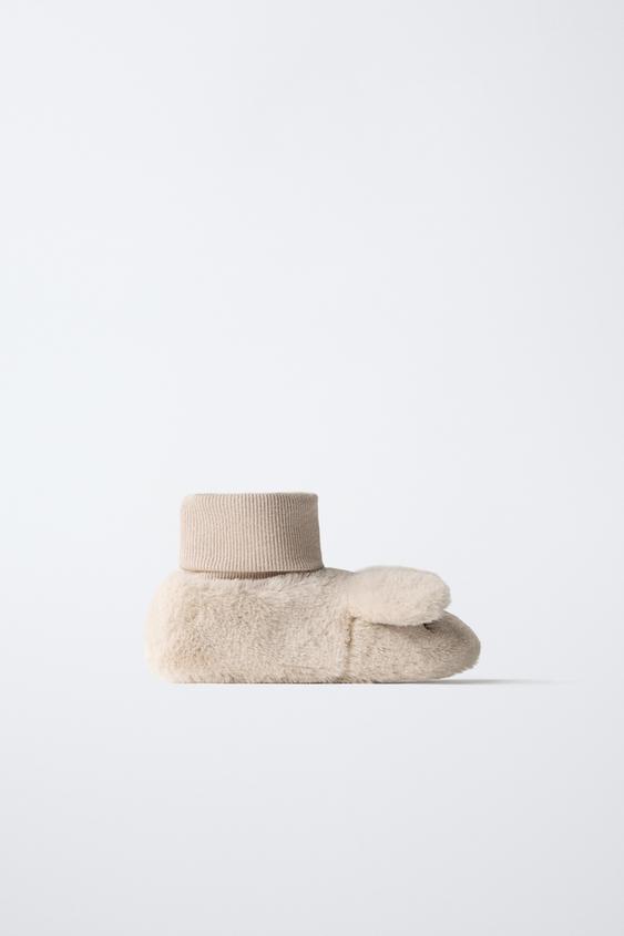 RABBIT SLIPPERS - Ecru White by Zara - Image 0