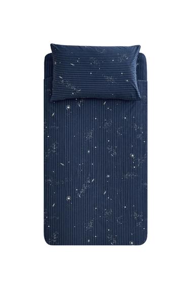 CHILDREN'S STRIPED SPACE DUVET COVER - Blue by Zara