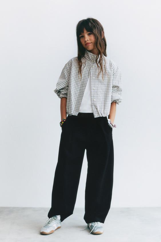 CHECK BALLOON SHIRT - Ecru / Black by Zara - Image 0