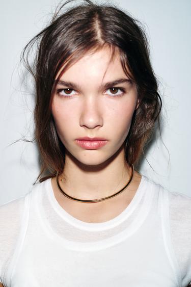 METAL CHOKER NECKLACE - Golden by Zara - Image 0