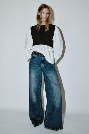 POPLIN BLOUSE - Black by Zara