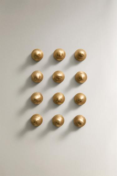 BRASS MAGNETS (PACK OF 12) - Gold by Zara
