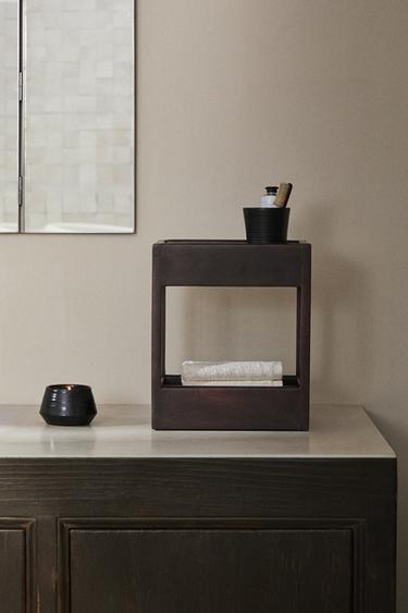 SMALL STORAGE UNIT - Dark brown by Zara