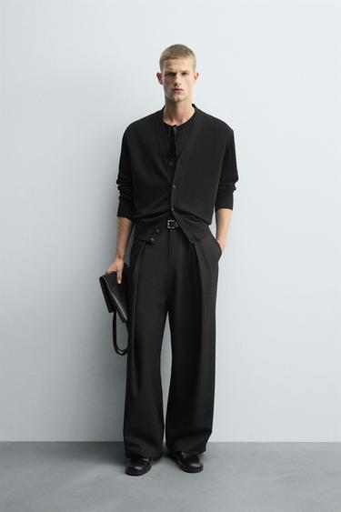 TEXTURED CARDIGAN - Black by Zara - Image 0