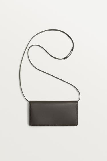 XL LEATHER WALLET - Brown by Zara