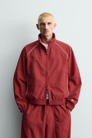CONTRAST TECHNICAL JACKET - Red by Zara
