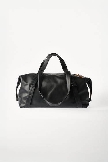 LEATHER TRAVEL BAG WILLY CHAVARRIA X ZARA - Black by Zara