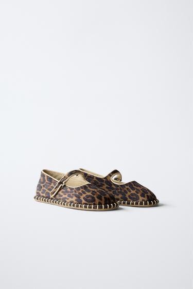 ANIMAL PRINT BALLERINAS - Sand Brown by Zara